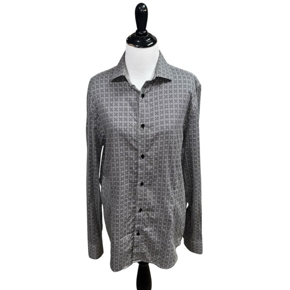 Karl Lagerfeld Men's M Medium Designer Button Down Shirt Long Sleeves - Picture 1 of 8